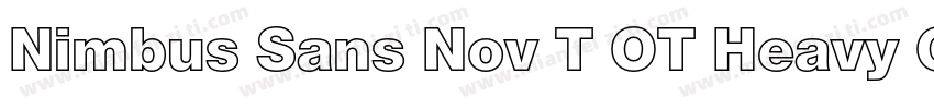 Nimbus Sans Nov T OT Heavy Con Regu字体转换
